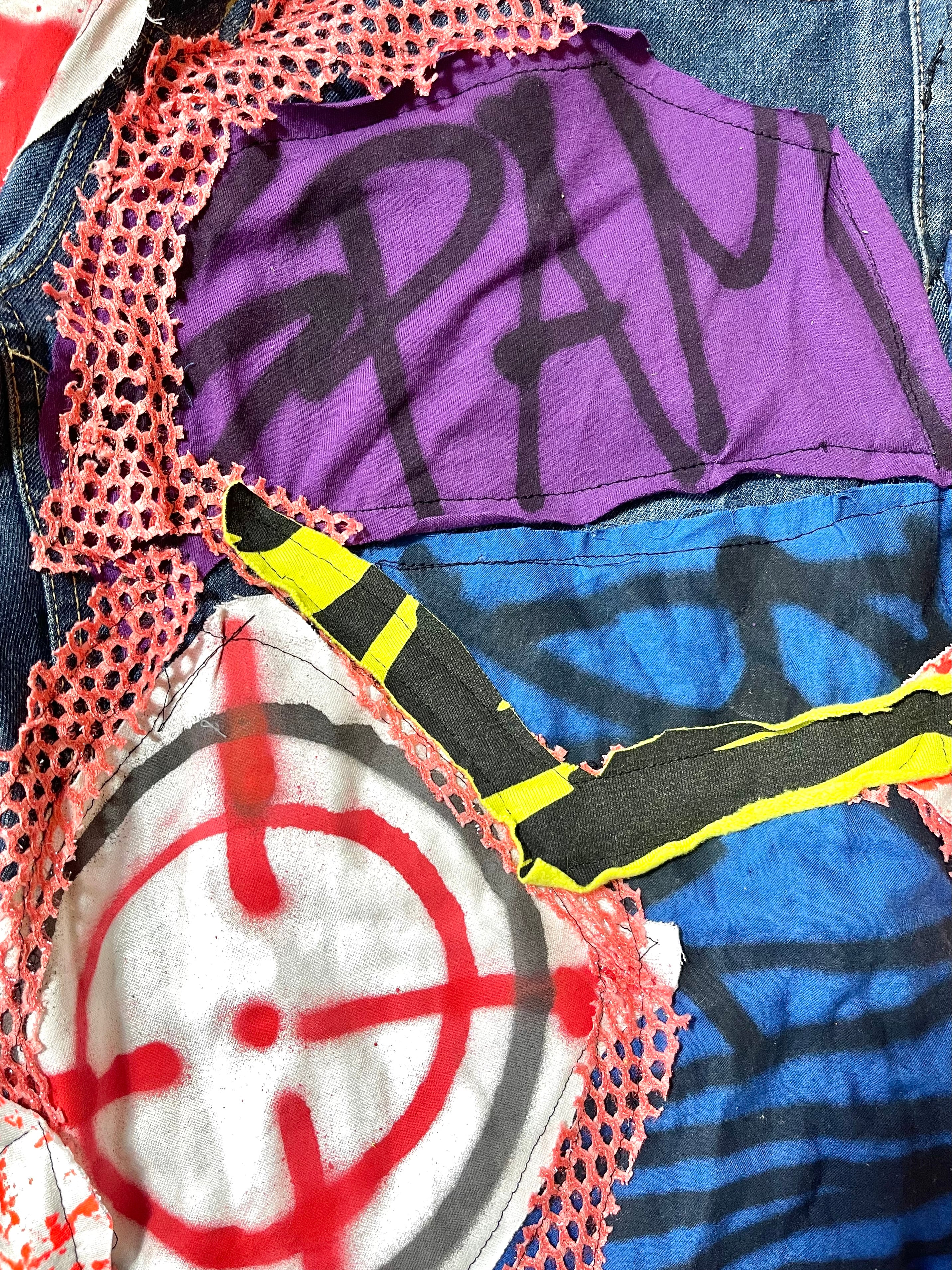 Sickmind Cyberpunk Baggy Open Denim