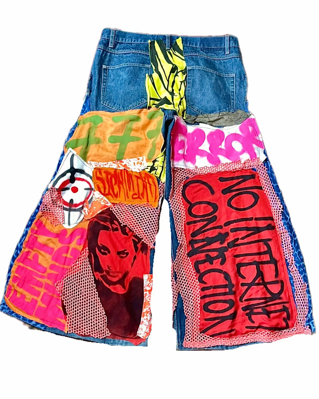 Sickmind Cyberpunk Baggy Open Denim
