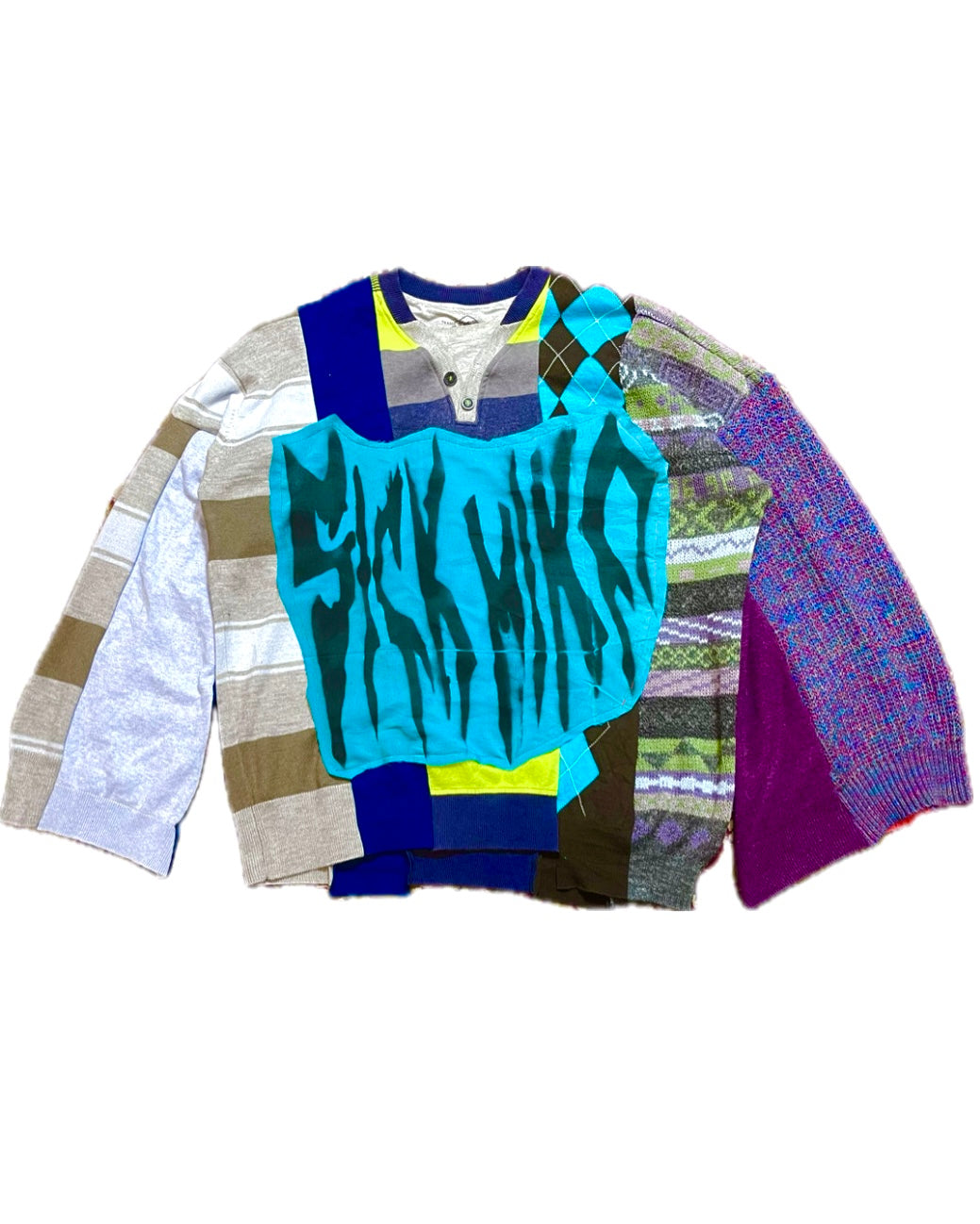 Sickmind Custom Patchwork Sweater