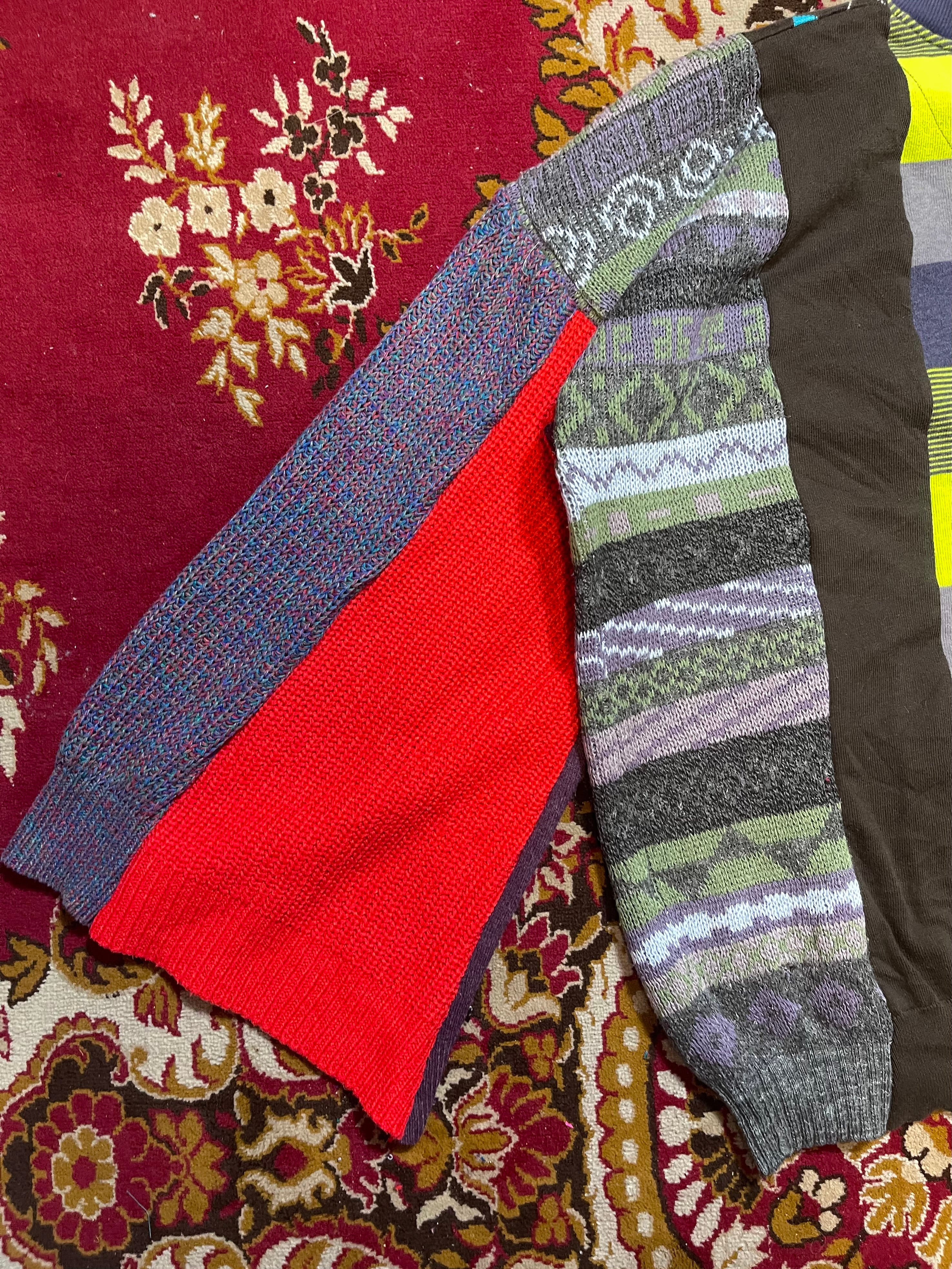 Sickmind Custom Patchwork Sweater